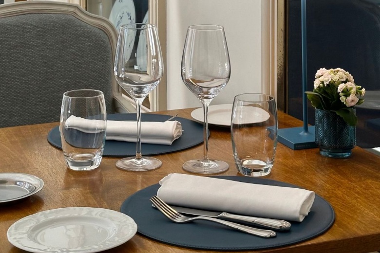 Set de table simili cuir - recto/verso - Rond - Chez elles - Photo n°8