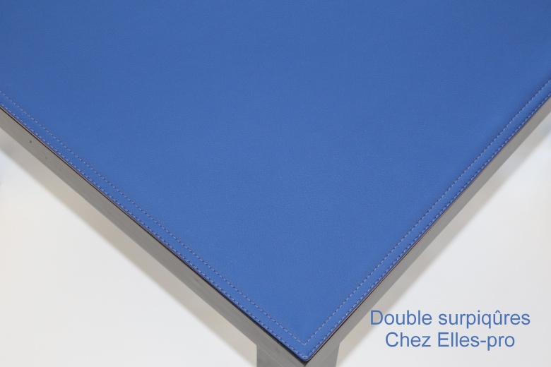 Carré de table Simili cuir - Finition angles droits - Chez elles - Photo n°4