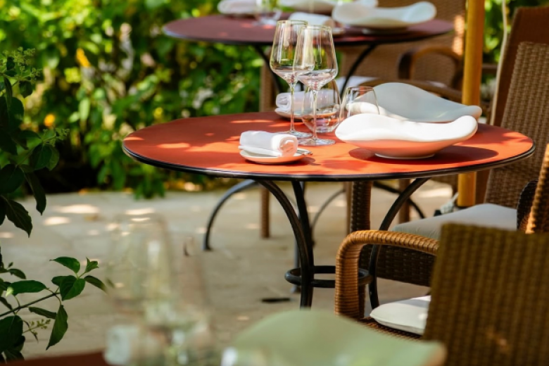 Rond de table en simili cuir - recto-verso sur mesure - Chez elles - Photo n°4